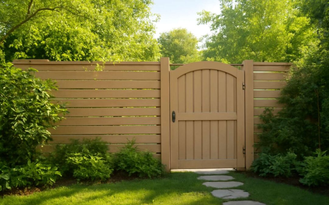 DIY Rustic Charm: wooden latte fencing for cozy garden vibes